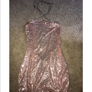 Rose Gold Sequin Dress